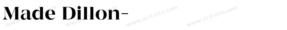 Made Dillon字体转换
